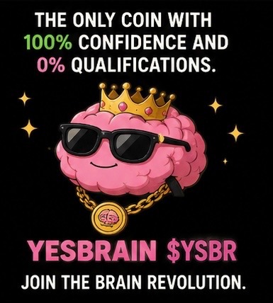 YESBRAIN crowned brain revolution meme